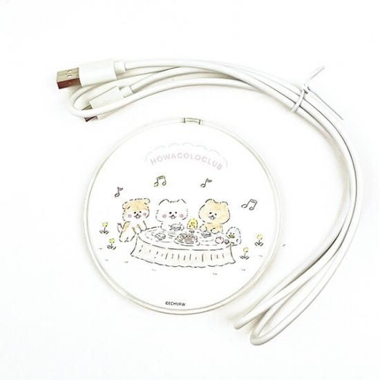 ほわころくらぶ ワイヤレスチャージャー モバイルバッテリー