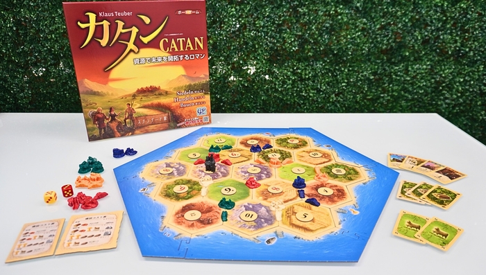 実際の研修で使用しているボードゲーム「カタン」