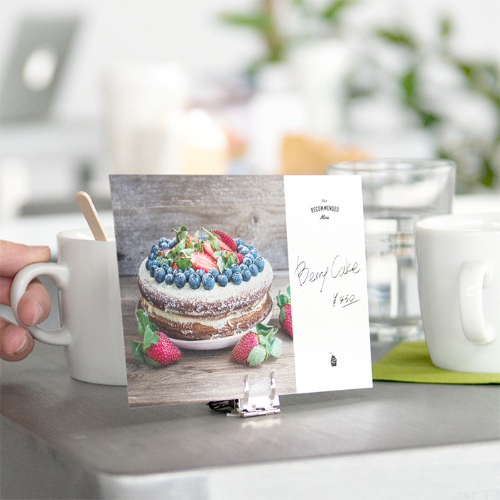 カフェオーナー必見!写真と手書きが映える『TOLOT Card』 季節限定・お勧めメニューPOPをオシャレに手軽に作れる新デザイン追加