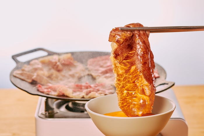 栃木県産黒毛和牛 焼きすき 1人前 150g  (サラダ・スープバー・ライス・タレ・那須御養卵付き/ファームレストラン)価格未定