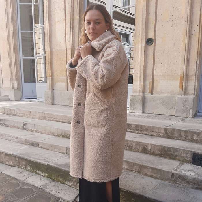 ラムボアファー ロングコート