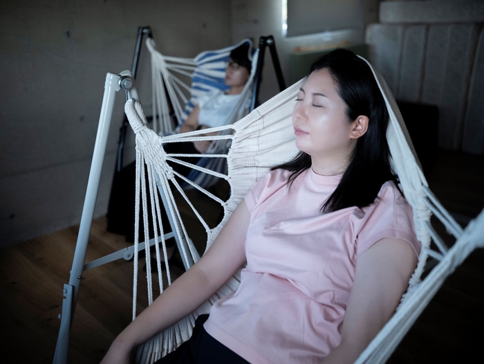 ハンモックにて寝禅