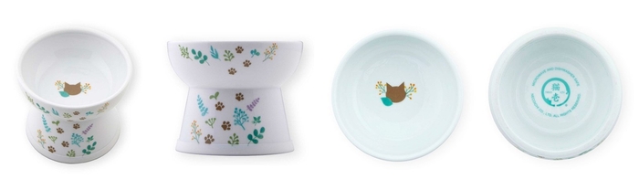 猫用 脚付フードボウル L BOTANICAL GARDEN