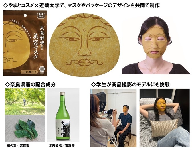新商品「やまとcosmetic米発酵液配合美容マスク つつまし顔ver」
