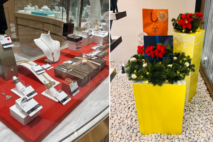 バッグ&ジュエリーフロア:店内装飾