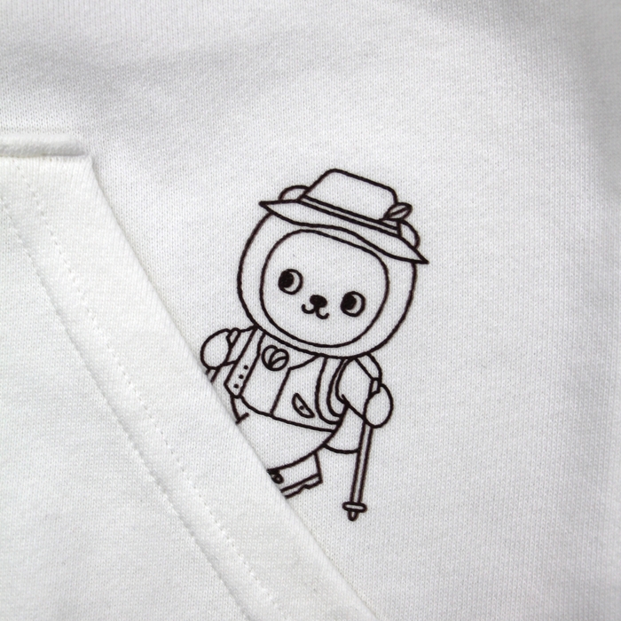 パーカーロゴ部分