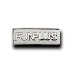 ◆PINS FACTORY（ピンズファクトリー）◆　社章実例No.378株式会社ファンプラス　様★服装を選ばず身に付けられるシンプルな社章