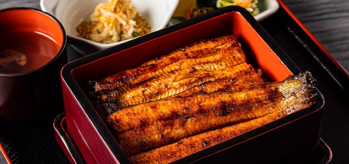 うなぎの名店の蒲焼き