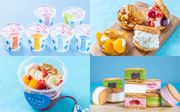 厳選した地元食材(伊豆アロエ、静岡いちご)を使用!バターサンドやアサイーヨーグルトなどスイーツも登場