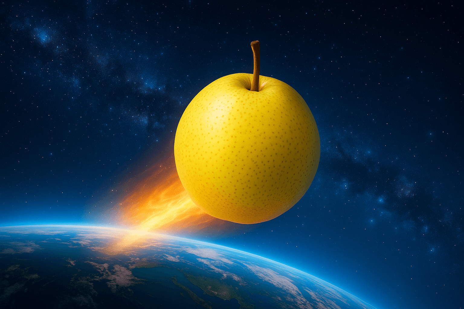 宇宙梨イメージ