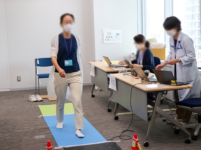 歩行基礎力測定会の様子
