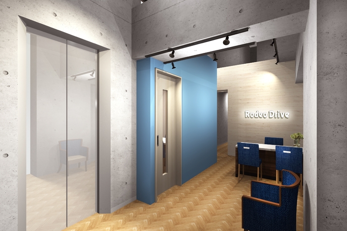 「ロデオドライブ買取サロン 麻布十番」受付 ※イメージパース