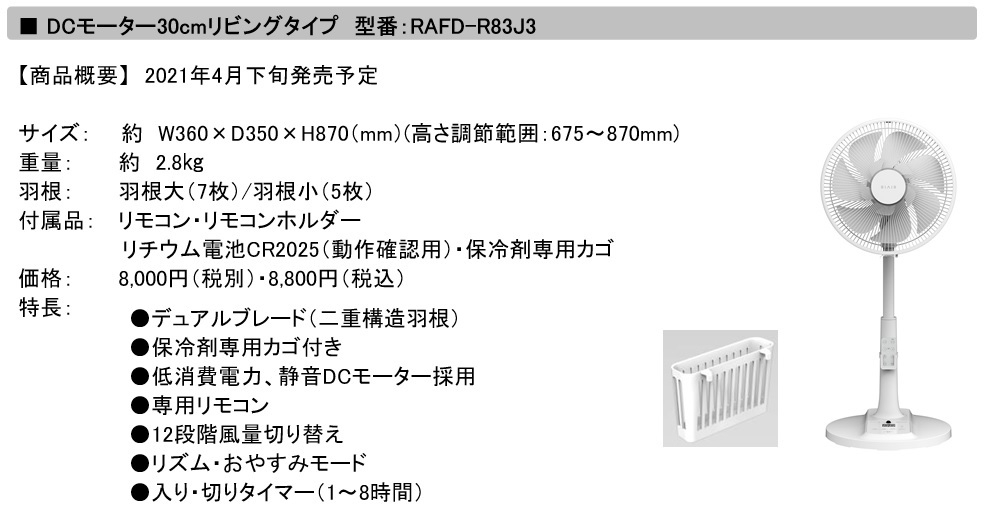RAFD-R83J3_商品概要
