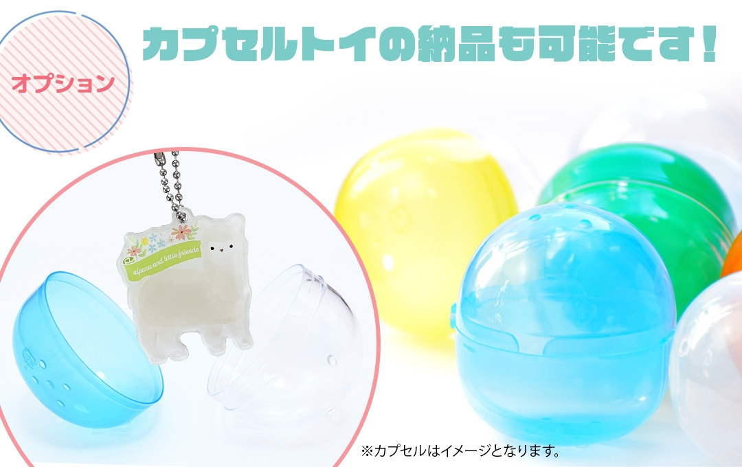 カプセルに封入した状態で納品可能です