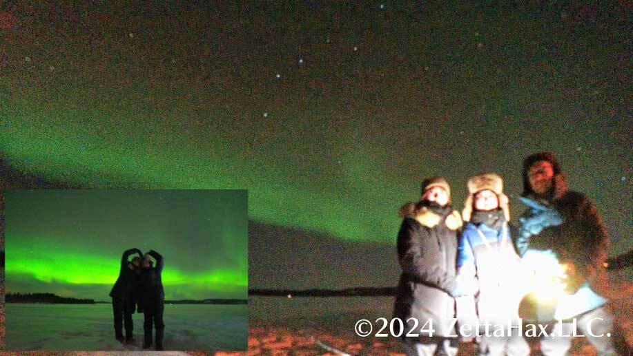 夢にまで見たオーロラ