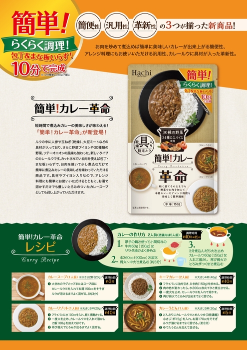 簡単！カレー革命　チラシ