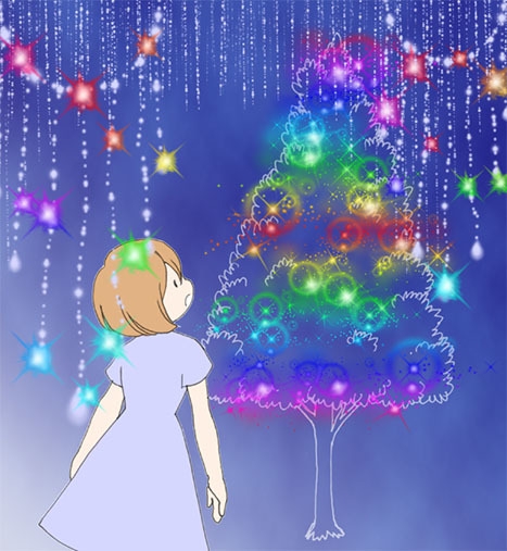 体験イメージ(2):幻想的な光の広場をおさんぽ