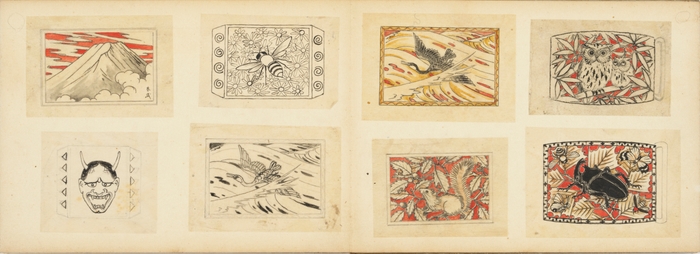 Photo.18 バックル図案帳　個人蔵