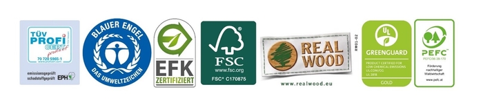 ヴァイツァー パーケットが取得している認証