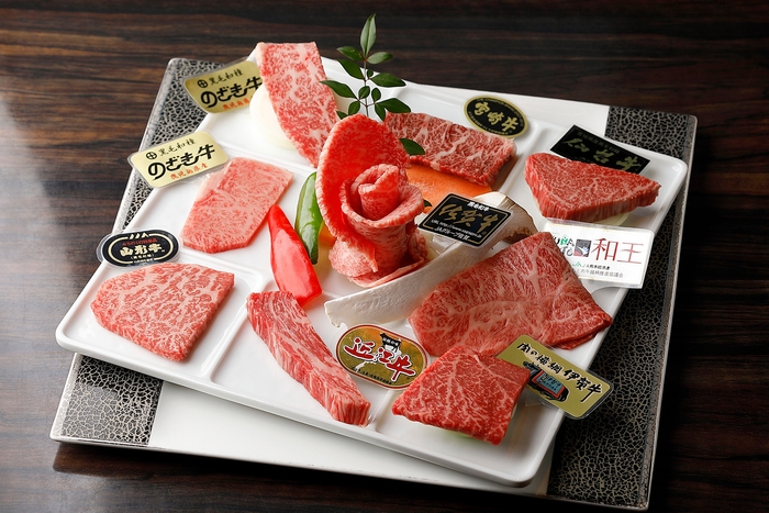 A-5ブランド牛ぜいたく盛希少部位9種類special version/肉や大善