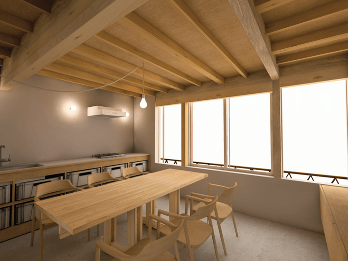 「Glocal Sharehouse YANeYANe」1F