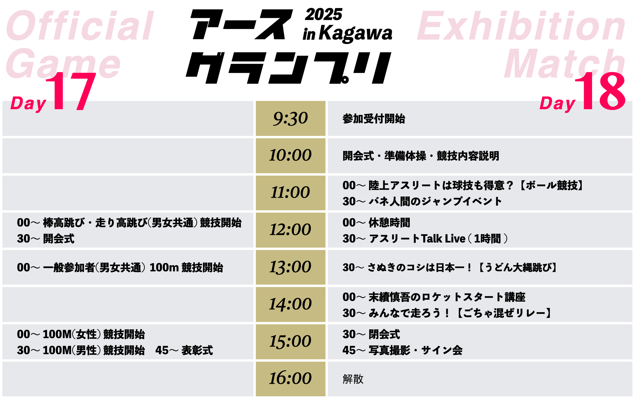 タイムテーブル