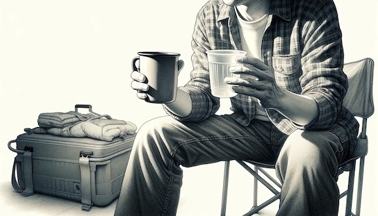 アウトドア用のよくある容器