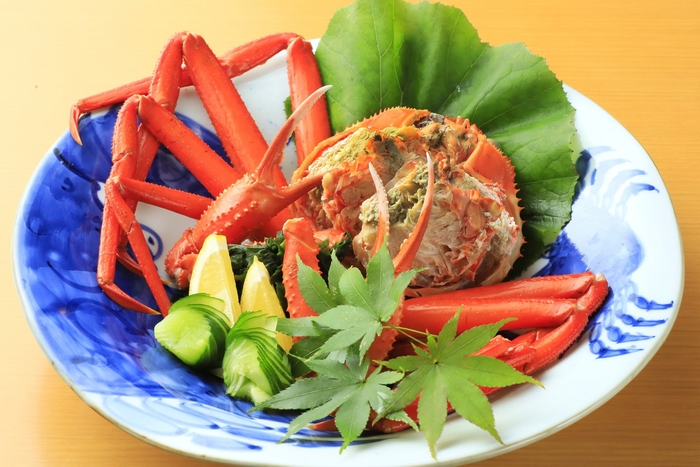 選べる一品一例（佐渡産紅ずわい蟹）