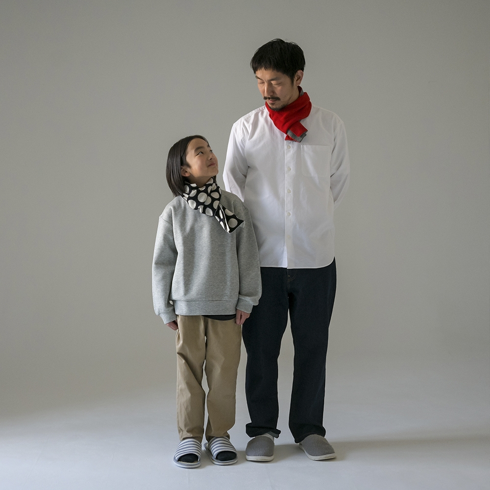 ちくちくしないマフラー with 親子