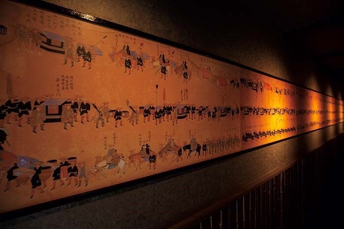 津山藩の威勢を誇る大名行列絵図