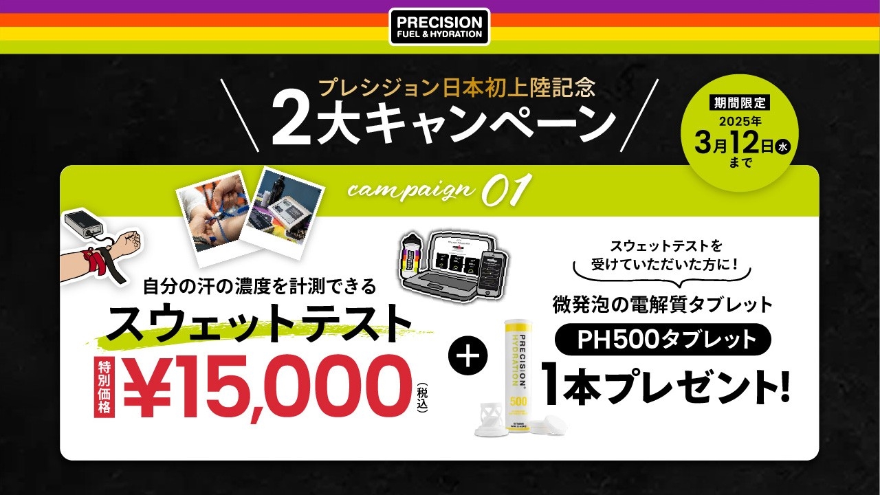 自分の汗の濃度を計測できるスウェットテスト+PH500タブレット 1本プレゼント