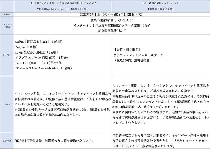 キャンペーン概要