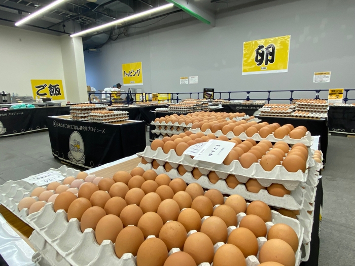 約7万個のたまごを3トンのごはんで食べ放題