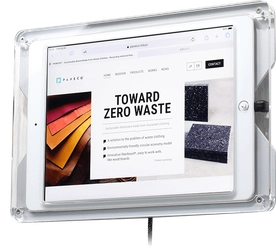 【 壁面用・iPadケース 】の決定版『T7』・最も美しい壁面用iPad盗難防止ケース