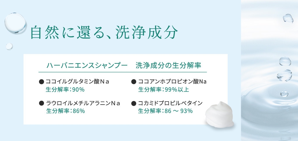 生分解性の高い洗浄成分