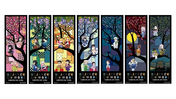 ▲ステンドグラス風で透明感のあるクリアしおり