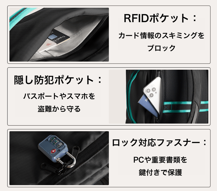 セキュリティ機能も搭載