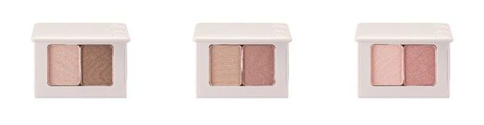 左から 01 ベーシック ブラウン、02 ローズ ヘイズ、03バニー ピーチ