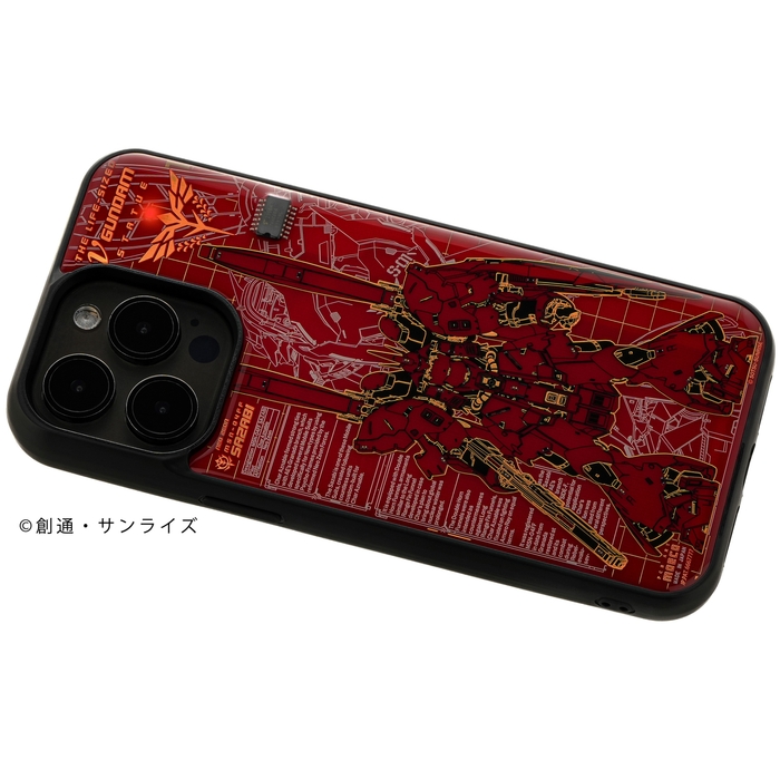 FLASH 「MSN-04FF サザビー」 基板アート iPhone 15Pro Maxケース ななめ