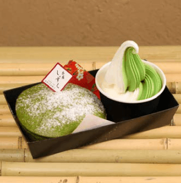 抹茶&バニラソフトクリームトッピング