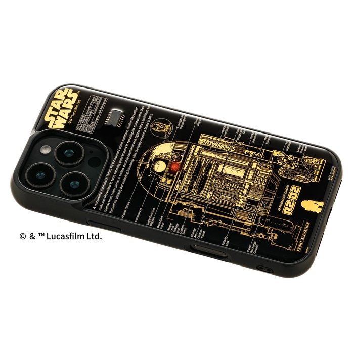 FLASH R2-D2 基板アート iPhone 16Pro Maxケース ななめ
