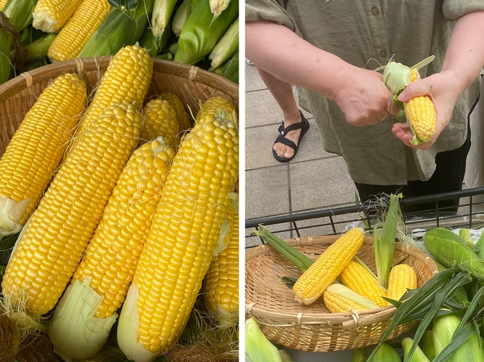 とうもろこし早むき大会