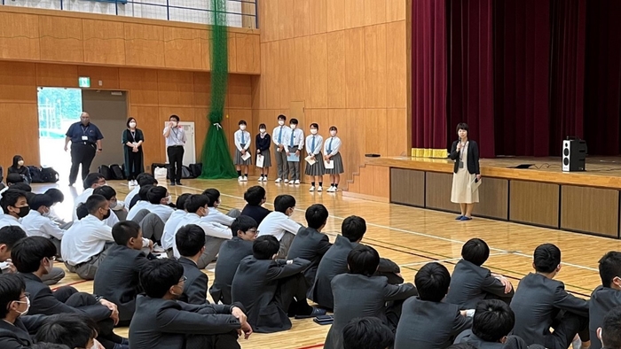 令和5年(2023年)10月に実施した札幌日大中学校との交流会の様子