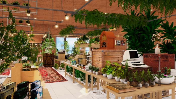 観葉植物エリア(イメージ)