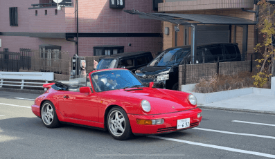 ポルシェレンタルを楽しんでいるお客様