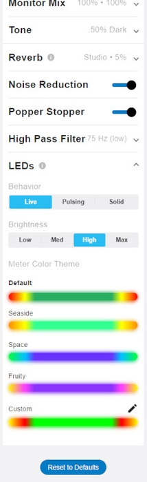 LEDタッチパネルコントロール設定
