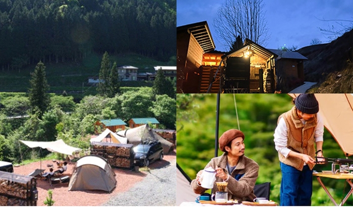 農場内のキャンプ場に宿泊できるプランも用意