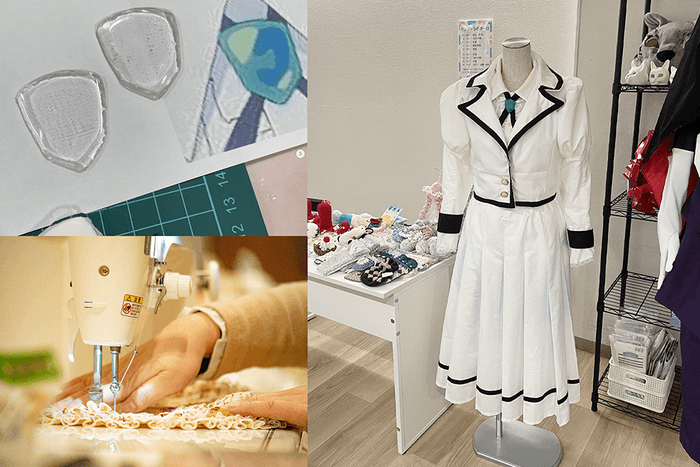 コスプレ衣装や造形物も製作しています