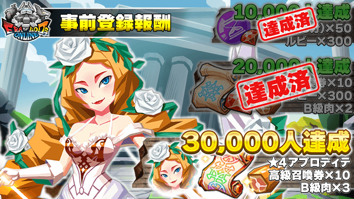 Era of Gods Online 事前登録報酬