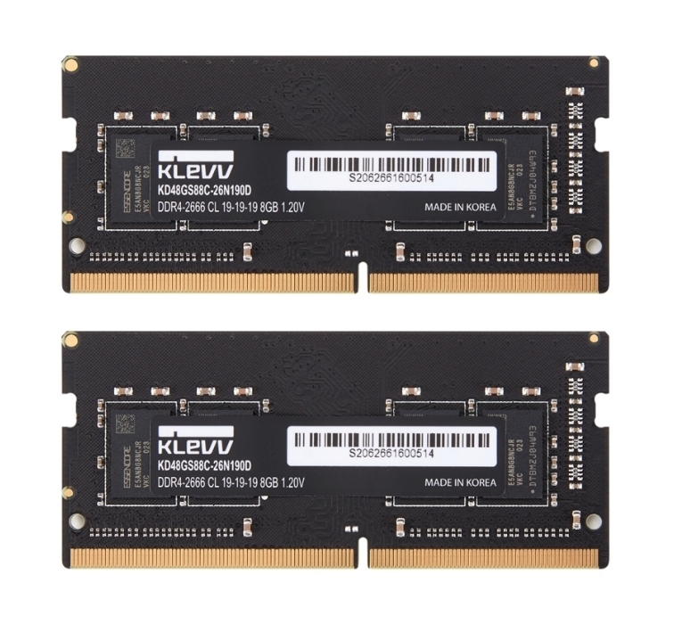 KLEVV DDR4 SO-DIMM Dual Retail パッケージ_16GB(8GB×2)